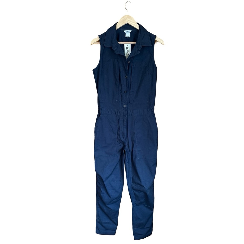NWT Duluth Trading DuluthFlex Fire Hose COOLMAX Coveralls Navy Sleeveless XS - Picture 2 of 14